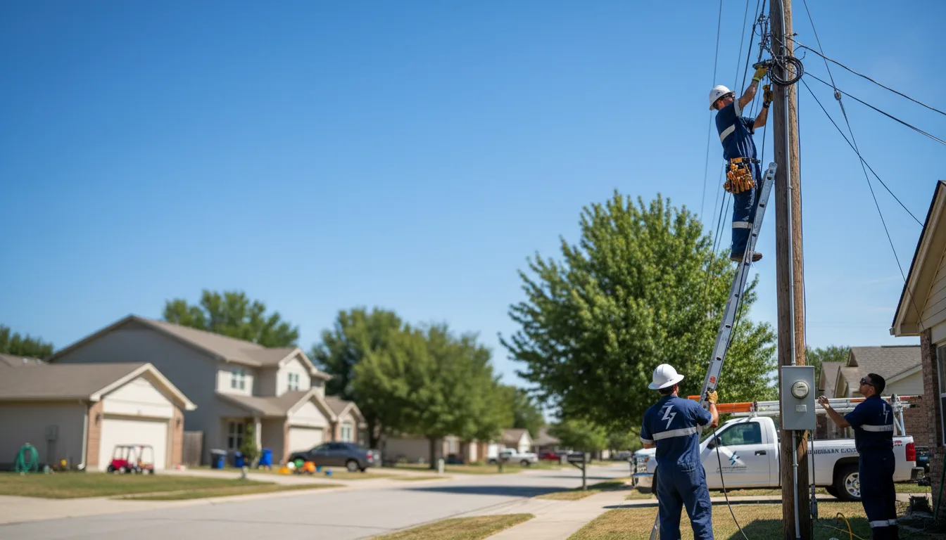 Residential electrician providing installation services in Shattuck, OK